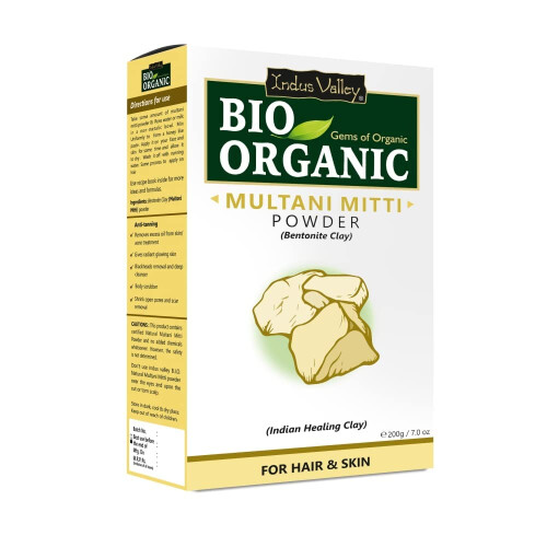 Indus Valley Natural Organic Herbs Pulver (Multani Mitti)