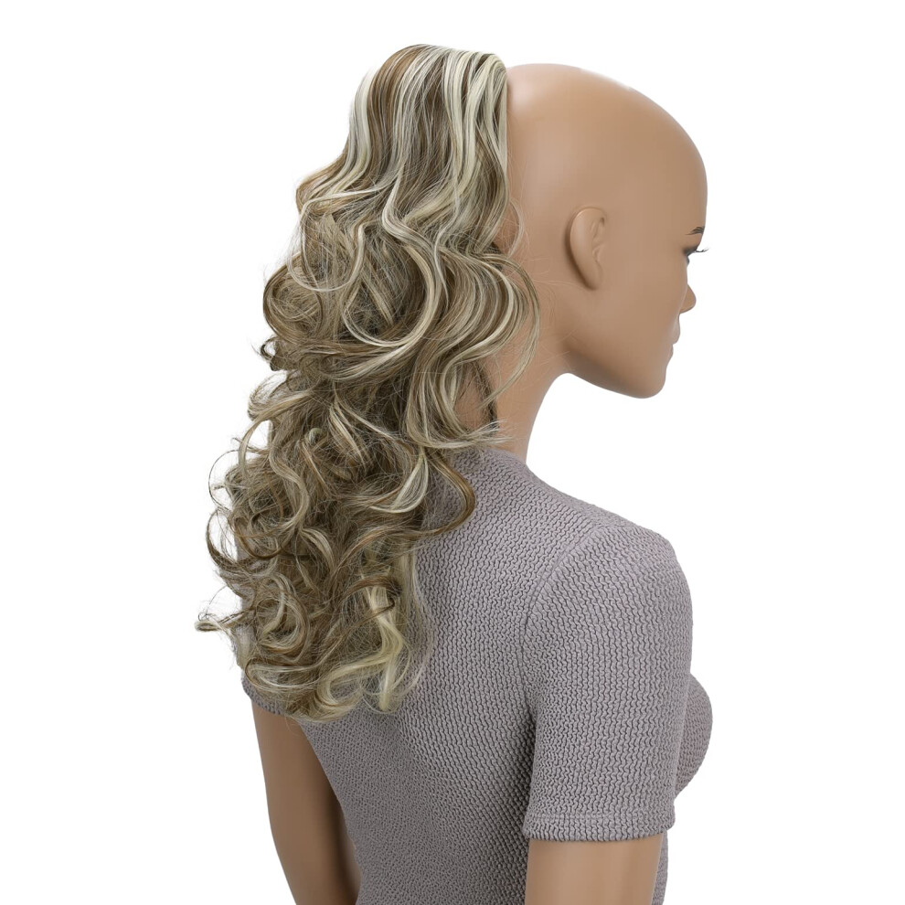 Kaisha Unisex Brown Caisha 18"""" Hairpiece Ponytail Extensions Voluminous Wavy Light Light Blonde Mix Ph31