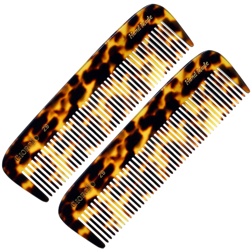 Giorgio G29 Handmade All Fine Tooth Pocket Comb For Men Hair Comb Straightener For Everyday Grooming Styling Hair Mustache And Beard For Men Women A