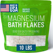 Magnesiumflocken zum Baden     Magnesiumchloridflocken     Salze aus dem Toten Meer zum Einweichen, 10 Pfund