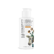 VIVAIODAYS Bio-Aprikosen l pflegende Gesichts- und K rperlotion f r Babys und alle anderen (100 ml)