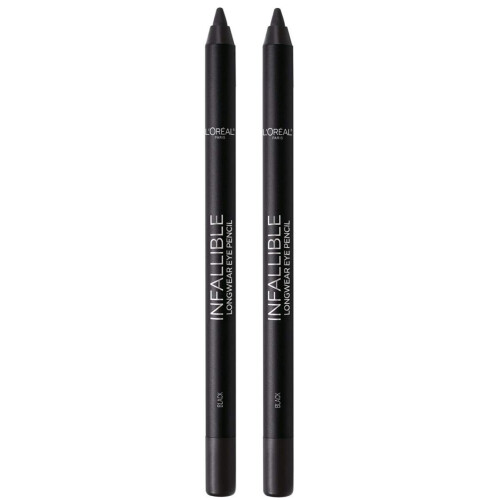 L’Oréal Paris L'Oreal Paris Makeup Infallible Pro-Last Μολύβι Eyeliner, Αδιάβροχο, Μαύρο, 0.042 oz., 2 Co