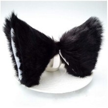 Cat Ears Hair Clips Halloween Kitty Fox Ears Barrettes Women Furry Kitten Headpiece Hair Pins Cat Hairpin Headband Christmas Party Decoration Cosplay