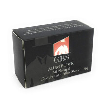 G.B.S Alaun-Block, rein natrliches Deodorant nach der Rasur, 1 Stck, beruhigende Linderung von Rasurbrand nach der Rasur