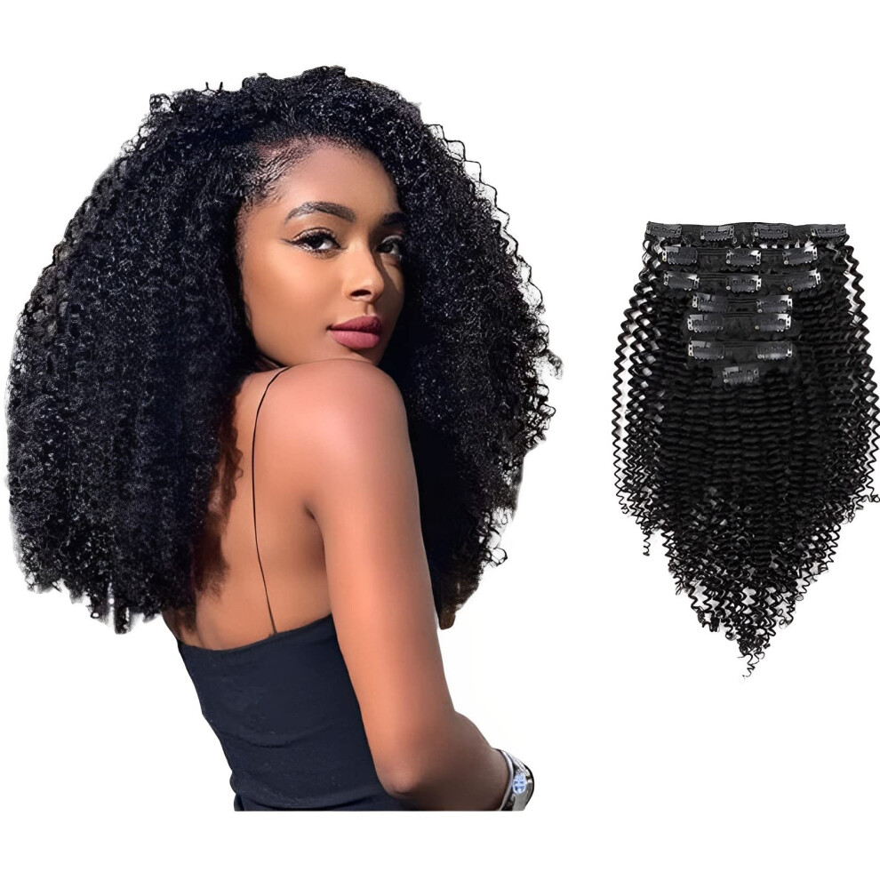 Abh Amazingbeauty Ha Unisex Abh Amazingbeauty Hair Kinkys Curly Clip In Hair Extensions 3C And 4A Double Wefts Real Remy Human Hair Curly Clip Ins For African Americans 120 Grams