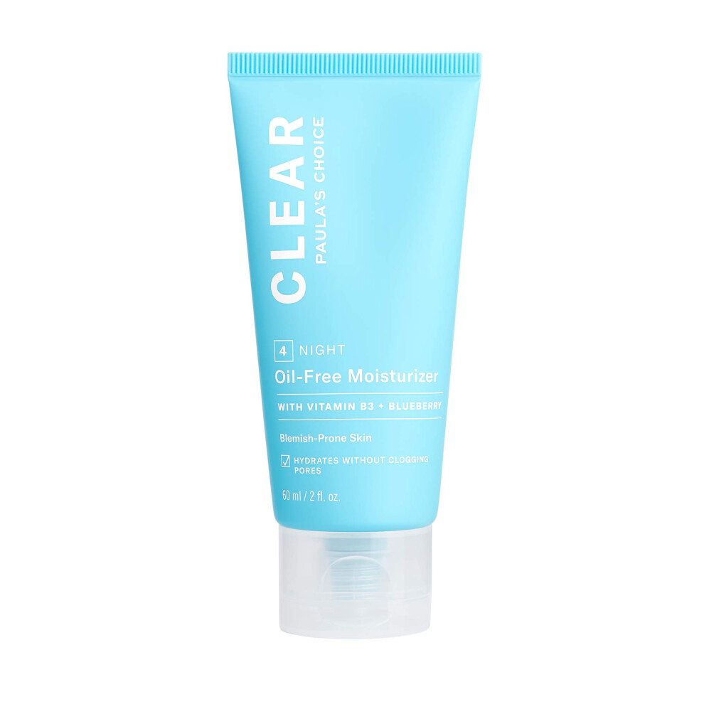 Paula's Choice CLEAR Oil-Free Moisturizer  Lightweight Face Moisturizer for Acne-Prone Skin  Pore-Minimizing Niacinamide  Soothing Antioxidants  Ceram