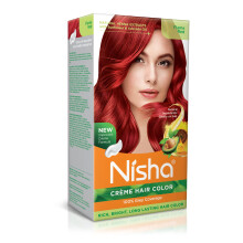 Krmov barva na vlasy Nisha (150 ml/kad) Flame Red Balen 1 ks