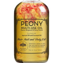 Pfingstrosen-Mehrzweckl fr Gesicht, Krper und Haare  Bio-Mischung aus Aprikosen-Vitamin E und sem Mandell, Feuchtigkeitscreme fr trockene Hau