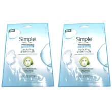 Simple Water Boost Hydrating Sheet Mask 1 maske (bundt af 2)