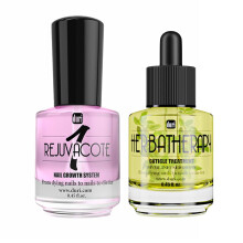 duri Rejuvacote 1 Nagelgroei Basis Top Coat en Herbatherapie Nagelriembehandelingsdruppels - Combo voor gezonde nagels en nagelriemen door Duri cosme