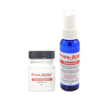 Pros-Aide Original Lim 1 oz med Rengöringsspray 2 oz Set för Film FX Smink och Protesapplikationer