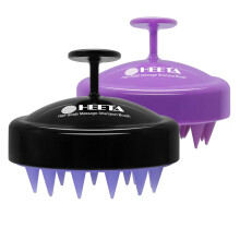HEETA Kopfhaut-Massagegert, Haarwuchs, 2er-Pack, weiche Silikon-Kopfhautwscher, Shampoo-Brste fr Peeling, Schuppenentfernung, Kopfmassage, Stress