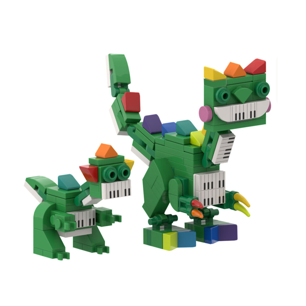 (Pianosaurus 2Pcs) Poppy Playtime Chapter 4 Building Blocks Smiling Critters Building Blocks Toys