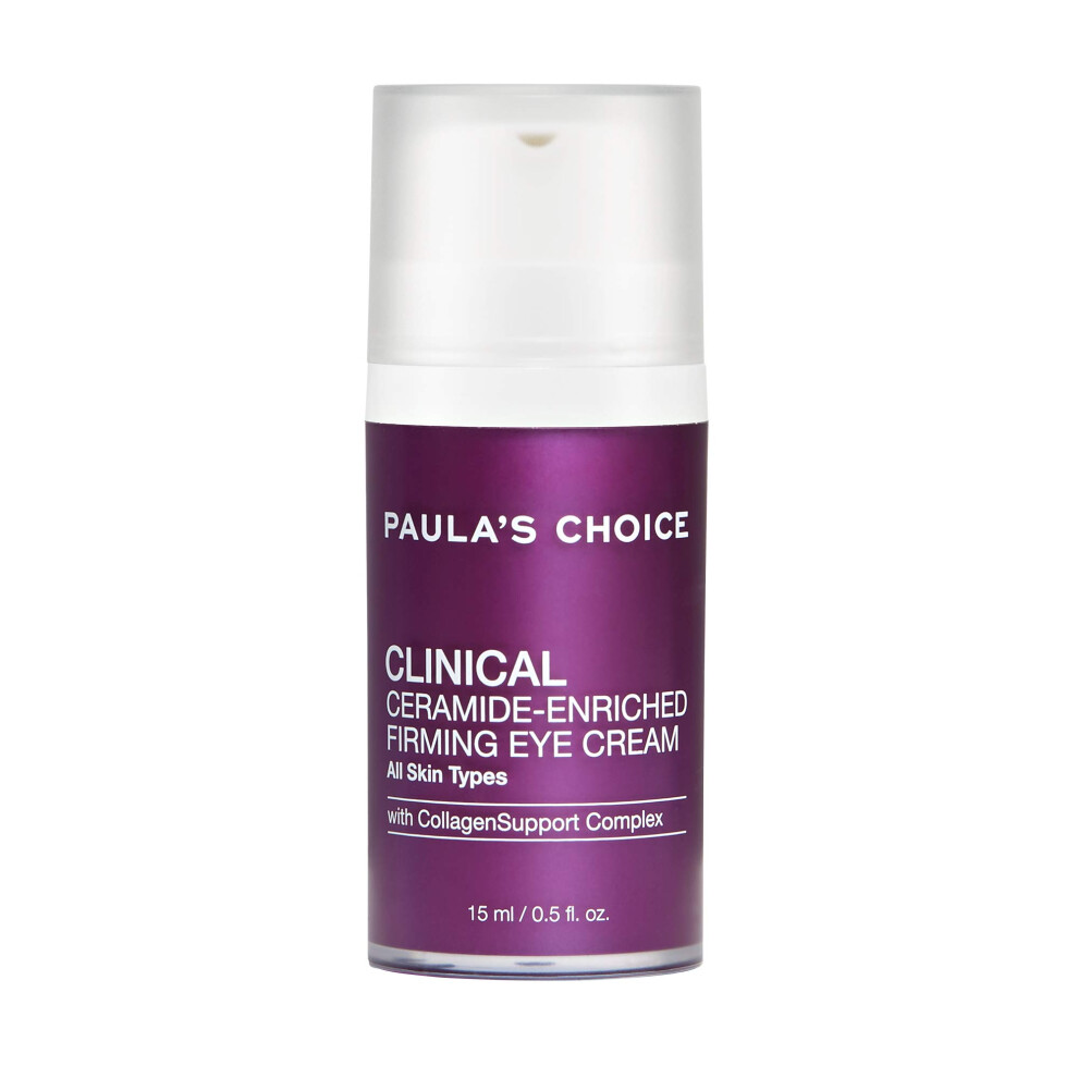 Paula's Choice CLINICAL Ceramide Firming Eye Cream with Vitamin C and Retinol  for Fine Lines  Wrinkles and Loss of Firmness