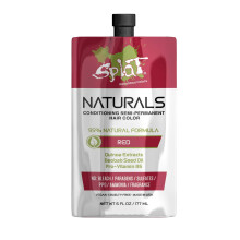 Splat Naturals Półtrwały kolor włosów Czerwony 6 oz