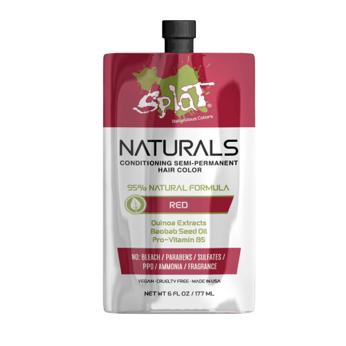 Splat Naturals Semi-Permanent H?rfarve R?d 6 oz