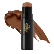 Black Radiance Color Perfect Foundation Stick with Soft Brush Applicator Duo - Buildable Blendable Versatile Pigment-Rich Formula - Brownie