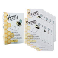 Honingbladmasker | Hayan K Beauty Huidverzorging Gezichtsmaskers | Hydraterend Kalmerend Verhelderend Verfrissend Gezichtsmasker - 10 stuks
