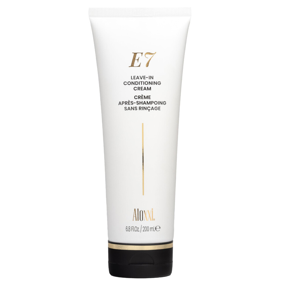 Aloxxi Cream E7 Leave-In Conditioning Hydration & Intense Repair For Dry Frizzy & Damaged Hair Paraben-Free 6.8 Fl Oz