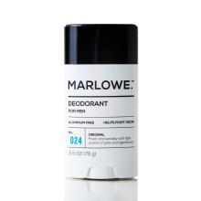 MARLOWE. Nr. 024 Herren-Deodorant 2,5 oz Natrliches Deodorant fr Mnner Aluminiumfreier Stick, hergestellt nur mit Kokosnussl, Sheabutter und Jojo