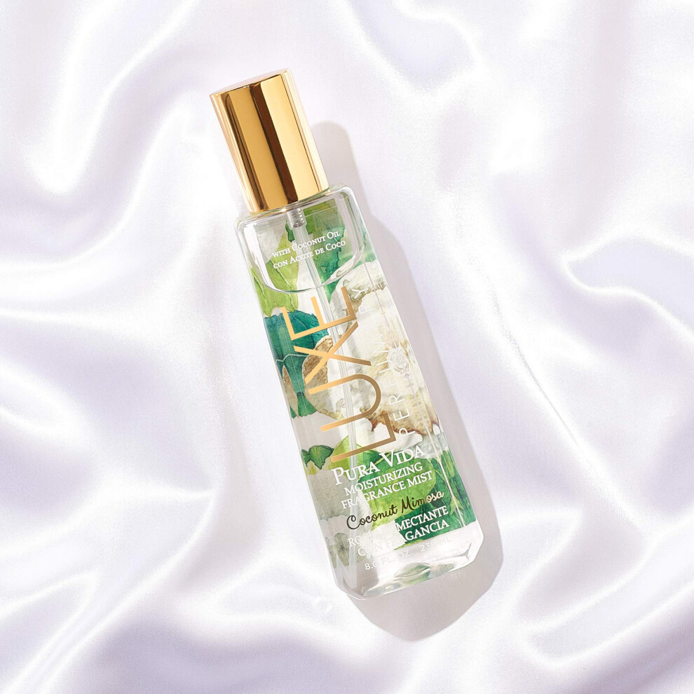 Luxusn Parfum Ria Luxe Perfumery Pura Vida Coconut Mimosa Moisturizing Fragrance Mist 8 Fl Oz