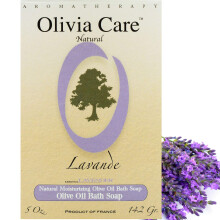 OLIVIA CARE Lavendel Seife - Natürlich, Bio & Vegan - Für Gesicht & Körper. Kaltgepresst, Dreifach gemahlen. Feuchtigkeitsspendend.