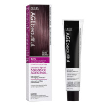 AGE mooie Permanente Haarverf Liqui Creme | 100% grijsdekking | Anti-aging haarkleuring | Biotine voor dikker, voller haar | Professionele salonkleur