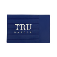 TRU BARBER MAT 14 X 9 (Blau) Flexible PVC-Stationsmatte, professionelle Matte, Salon- und Barbershop-Arbeitsplatzunterlagen, Sch   nheitssalon-Werk