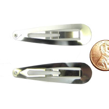 DIY hajcsatol kszlet Alligator Clips French Barrette Clips Snap klipek (100db 50mm ezst csptetok)