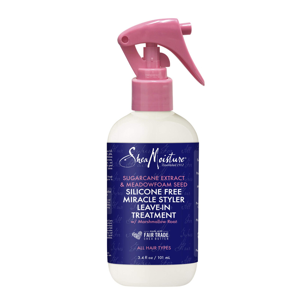 SheaMoisture Silicone Free Miracle Styler Leave-In Hair Treatment Trvl  3.4 Fl Oz