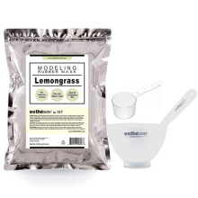 estheSKIN Peel Off Type Modeling Mask Powder for Facial Skin Care Professional Size 35oz (2.2Pound) 1kg 1 pack with 3pcs Mixing Bowl Set (107.Lemo