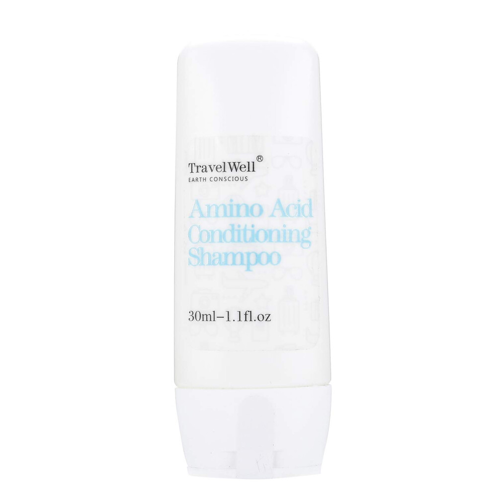 Travel Well Hotel Shampoo and Conditioner Supplies for Guests 2 in 1  1.0 Fl Oz/30ml  Individually Wrapped 200 Bottles per Box | Travel Size Toiletrie