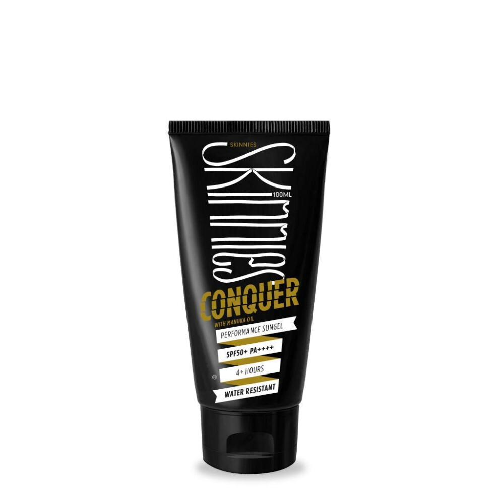 Skinnies 100Ml Spf50+ Conquer Sungel Sun Cream Broad Spectrum Reef Safe Water Resistant 4 Hours