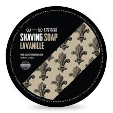 Barrister och Mann rakande tvl | Luxury Tense Rich & Creamy Lather Tallow Wet Shave Puck Notes Of Lavender Vanilla Cedar Leathyy Musk | High Per
