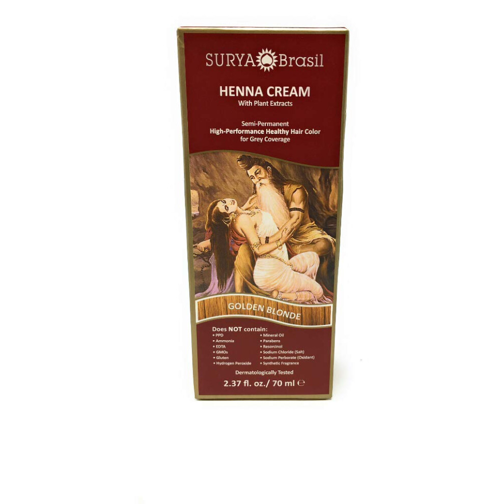 Surya Braz Lia Cream Surya Brasil Golden Blonde Henna 2.37 Fz