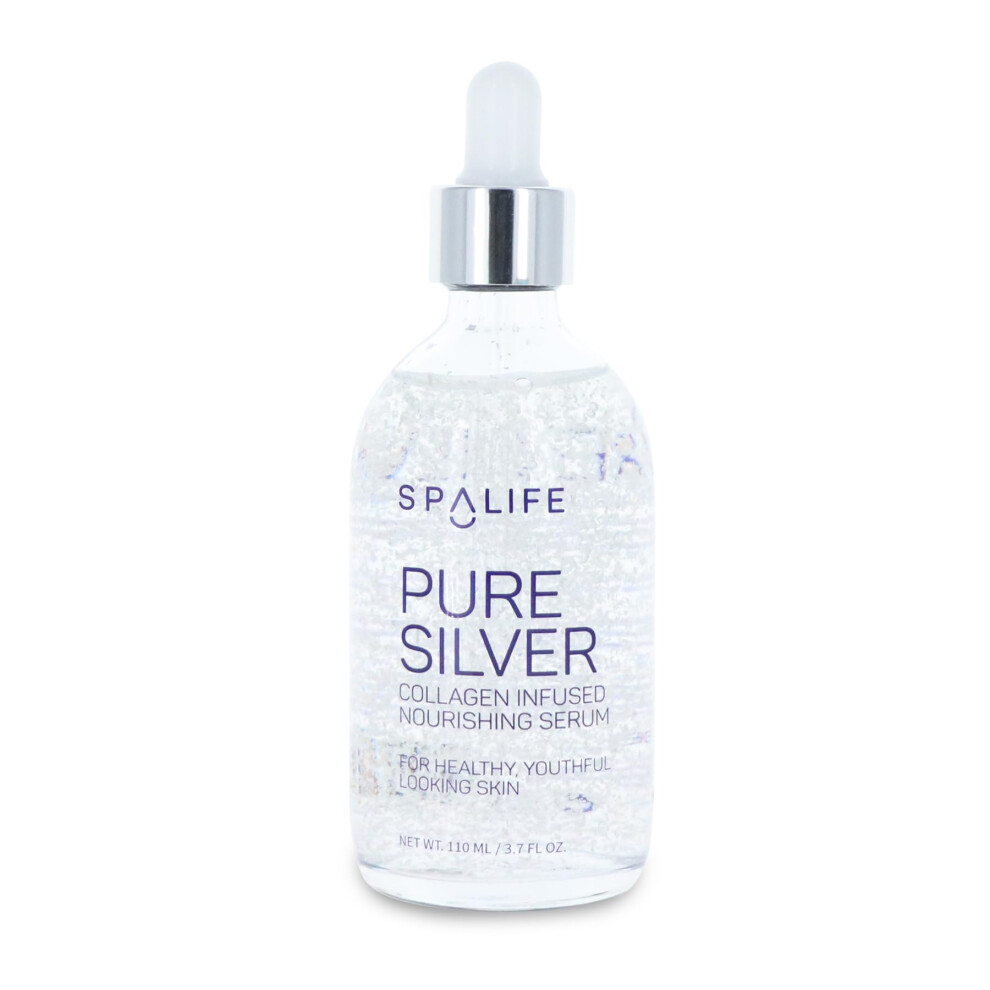 Spalife Spa Life Face Serum: Nourishing Gold & Silver Serums (Nourishing Silver & Collagen) 110 Ml (3.7 Fl. Oz.) - Boosts Firmness Hydration And Radiance