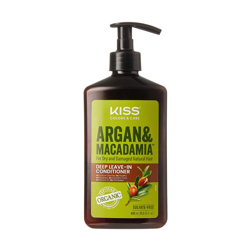Bozk Kiss Color & Care Argan & Macadamia For Dry And Damaged Natural Hair (Leave-In Conditioner)