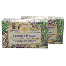 Wavertree & London Lavendel duftende naturlig s?be (2 st?nger) 7 oz fugtgivende fransk tredobbelt malet s?be, beriget med sheasm?r - Pure Plant O