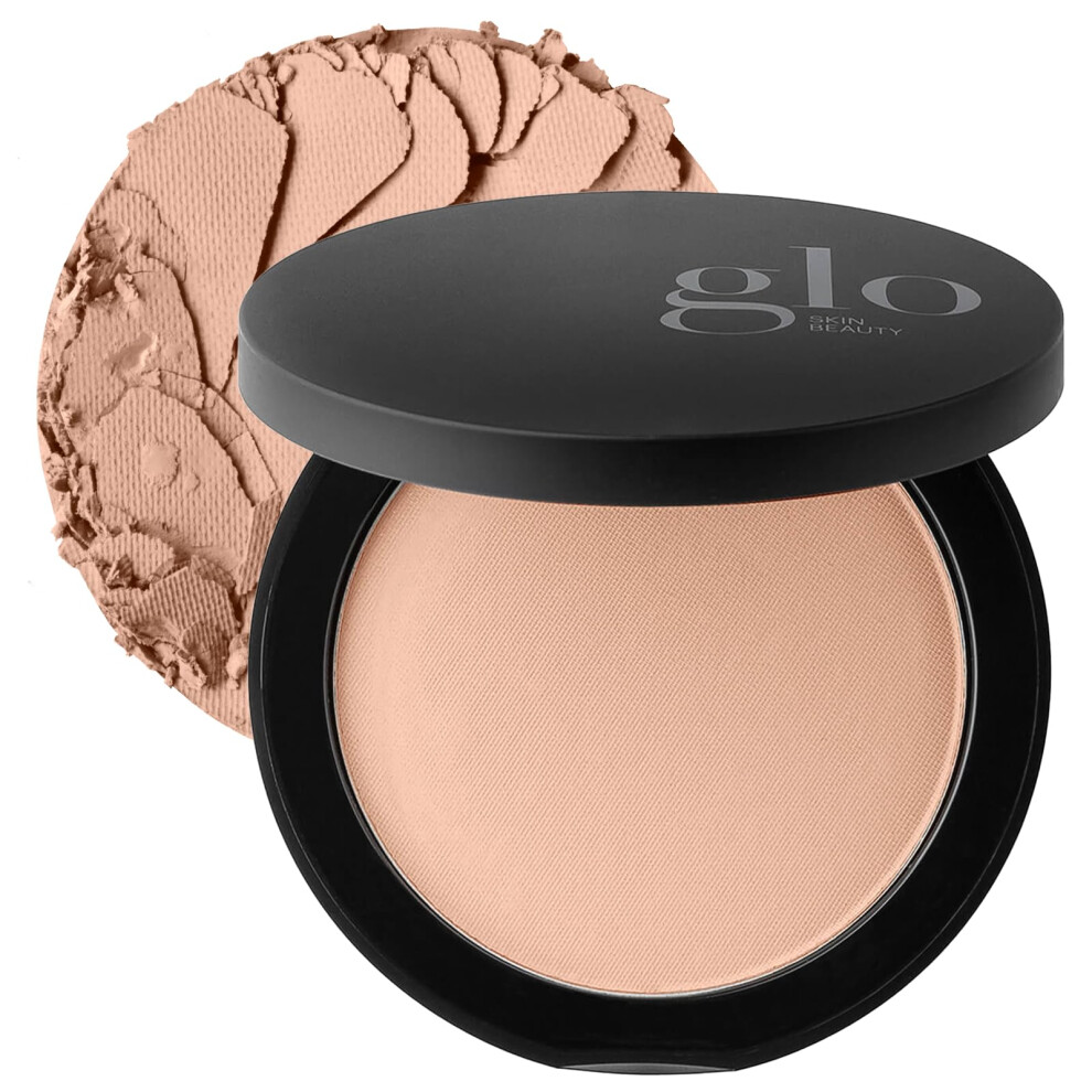 Glo Skin Beauty Pressed Base Powder Foundation Makeup (Beige) - Flawless Coverage For A Radiant Natural Second-Skin Finish