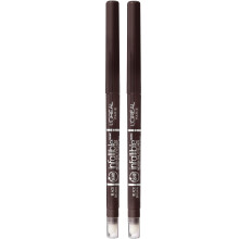 L'Oreal Paris Makeup Ufejlbarlig Never Fail Original Mekanisk Pencil Eyeliner med Indbygget Sharpener Sort Brun 0.008 oz. 2 Tl