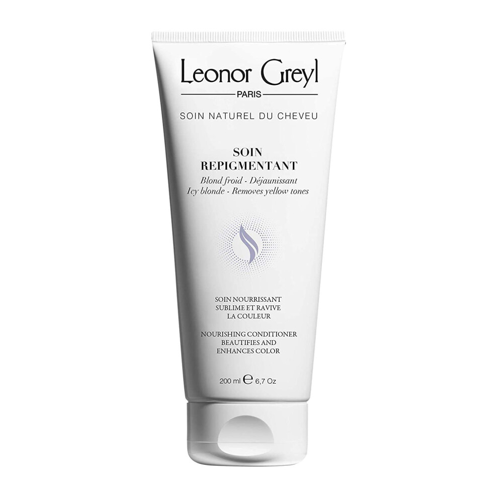 Leonor Greyl Paris - Acondicionador Repigmentante Rubio Glacial - Acondicionador Hidratante Realzador Del Color - Revitaliza El Rubio A Rubio Muy-image