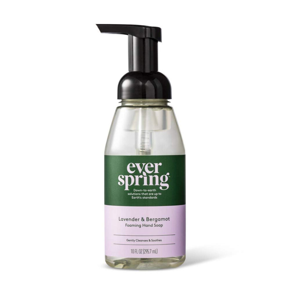 Photos - Shower Gel Lavender & Bergamot Foaming Hand Soap - 10 fl oz - Everspring 829576020133