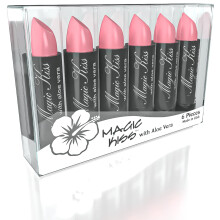 Pack of 6 Magic Kiss Color Changing Lipstick Long Lasting Nutritious Lips Moisturizer Magic Temperature Color Change with Aloe Vera PH Listick Set M