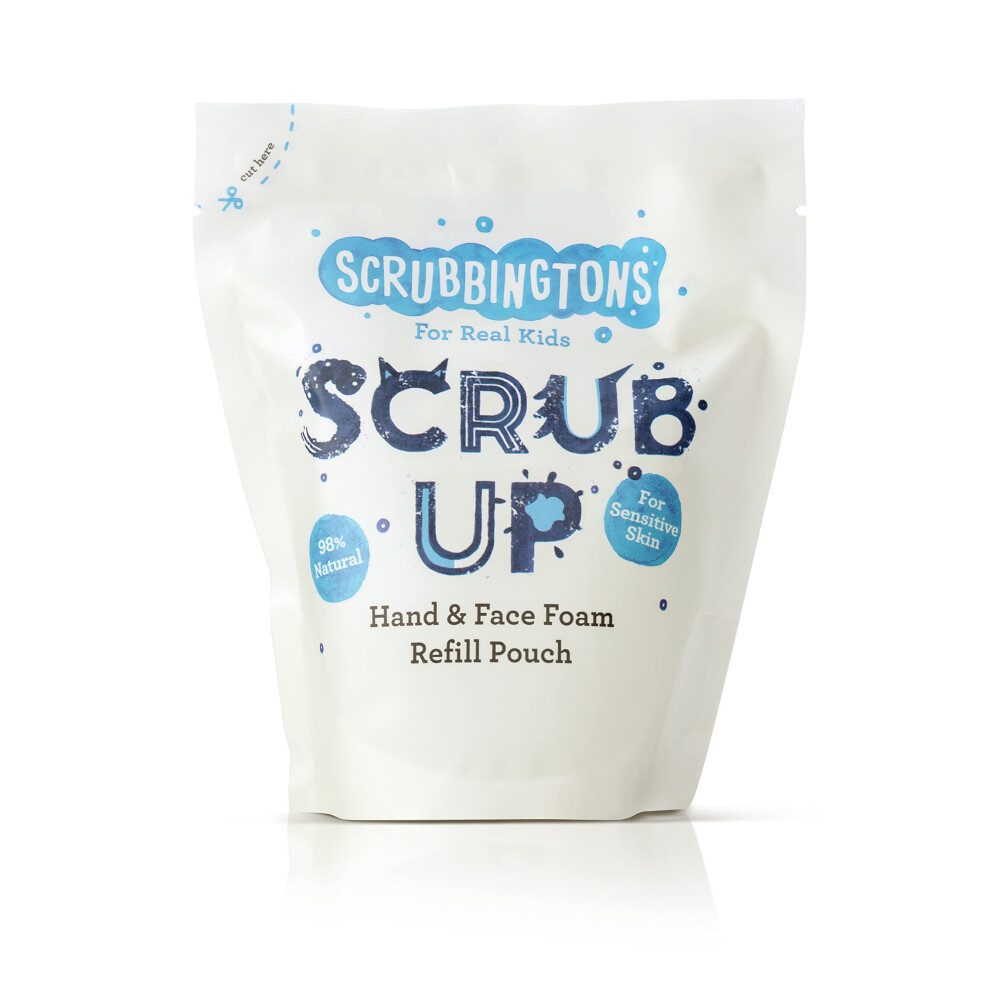 Scrubbington's Scrub Up Children's Foaming Hand & Face Wash Refill Pouch  For Sensitive Skin 1 x 200ml