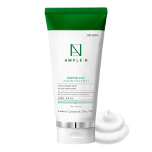 COR?ANA AMPLE:N Purifying Shot Cream Cleanser - Pore Refining Facial Cleanser med ?ggehvide og bl? lotusekstrakt - Eksfolier og fjern makeupreste