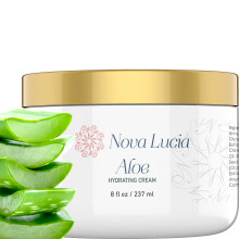 Large 8 oz Container Hawaiian Aloe Vera Face Moisturizer to use Day or Night for Sunburn Relief Eczema Anti Wrinkle for Men Women all Skin Types be