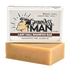 Grown Ass Man Co. - Solid Shampoo Bar Rich Lather 3 in 1: Hair Beard & Body Wash - Plastic Free & Eco-Friendly Natural & Organic Clean for All