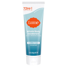 Déodorant Corporel Lume - Tube Crème Invisible - 72 Heures de Contrôle des Odeurs - Sans Aluminium, Sans Bicarbonate - 3,0 oz (Sans Parfum)