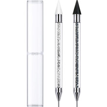 2 St Rhinestone Picker Dotting Pen, Dual-ended Rhinestone Gems Crystal Picker Wax Pencil Pen