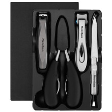 Norchan Large Nail Clippers Set 5 Pcs Sharp Toenail and Fingernail Clippers for Men and Women (Premium Big Size Heavy-Duty Design)